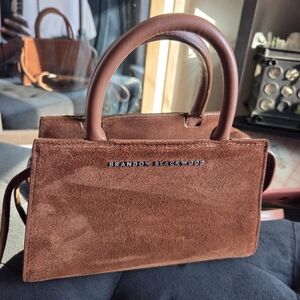 Brandon Blackwood Arlen in Brown Suede with Silver Hardware